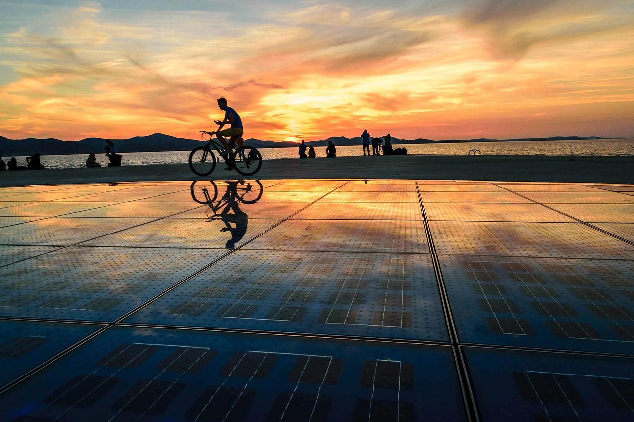 zadar, croatia, nature, sea organ, sunset, adriatic sea, cycle